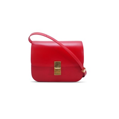 CELINE MEDIUM SHOULDER BAG IN TEEN CLASSIC STRIPED CALFSKIN 164173DLS.27FV (24*18*7cm)